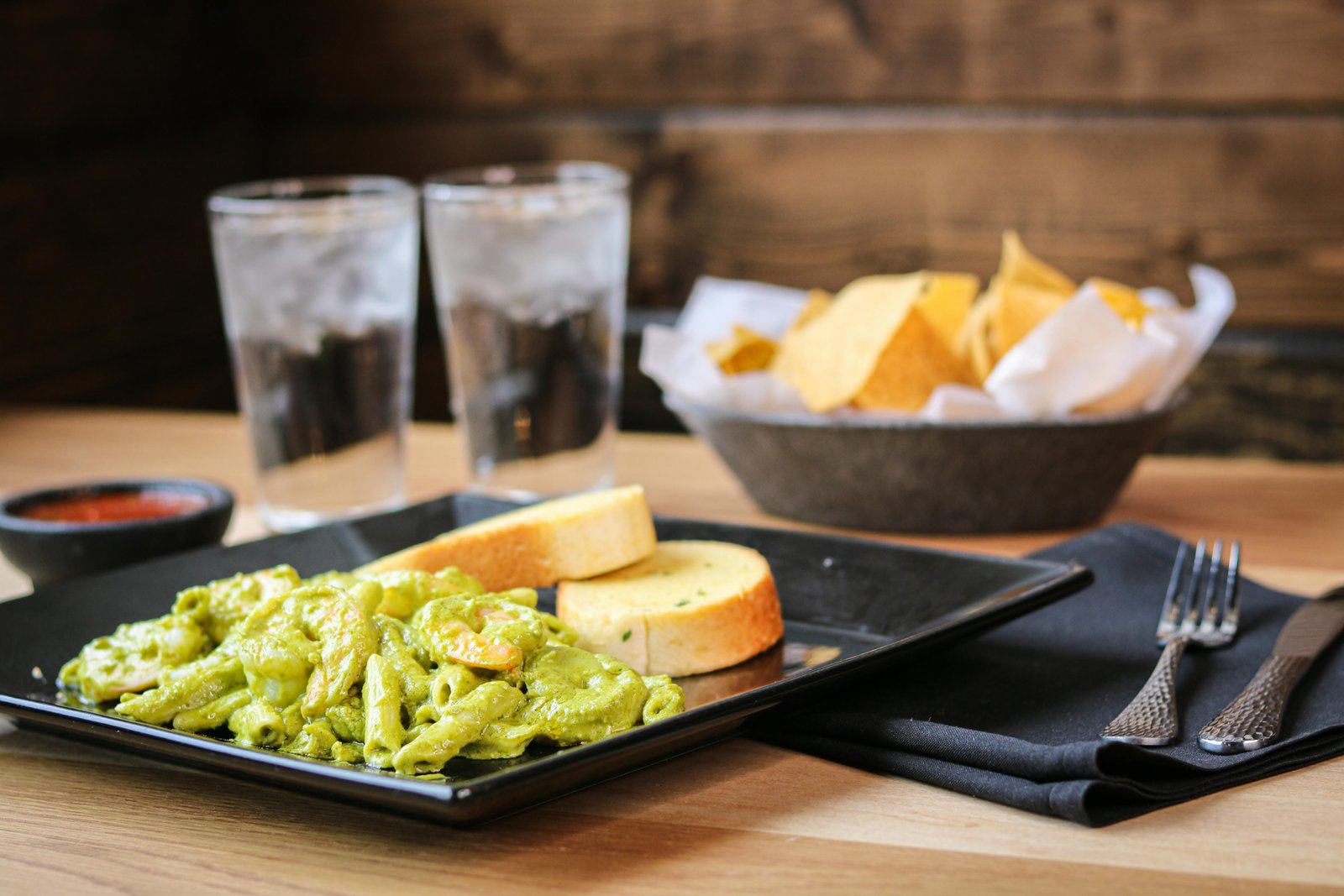 Penne pasta shrimp or chicken at Tequila Fuego Longview WA